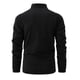 thumbnail image 3 of Blusa y camisa de manga larga con cuello alto para hombre, informal, a la moda, con media cremallera, de manga larga, transpirable, de poliéster y algodón., 3 of 7