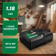 Metabo HPT 18V/36V MultiVolt Fast Battery Charger, UC36YSL2