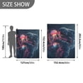 thumbnail image 6 of Yayeee Throw Blanket for Couch Soft Warm 50" x 60" Sofa Chair Bed Decoration, Glowing Jellyfish, 6 of 7