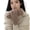 khaki, variant on Women Winter Gloves Faux Lamb Wool Insulated Gloves For Driving Walking Hiking Fashionable Cold Protecting