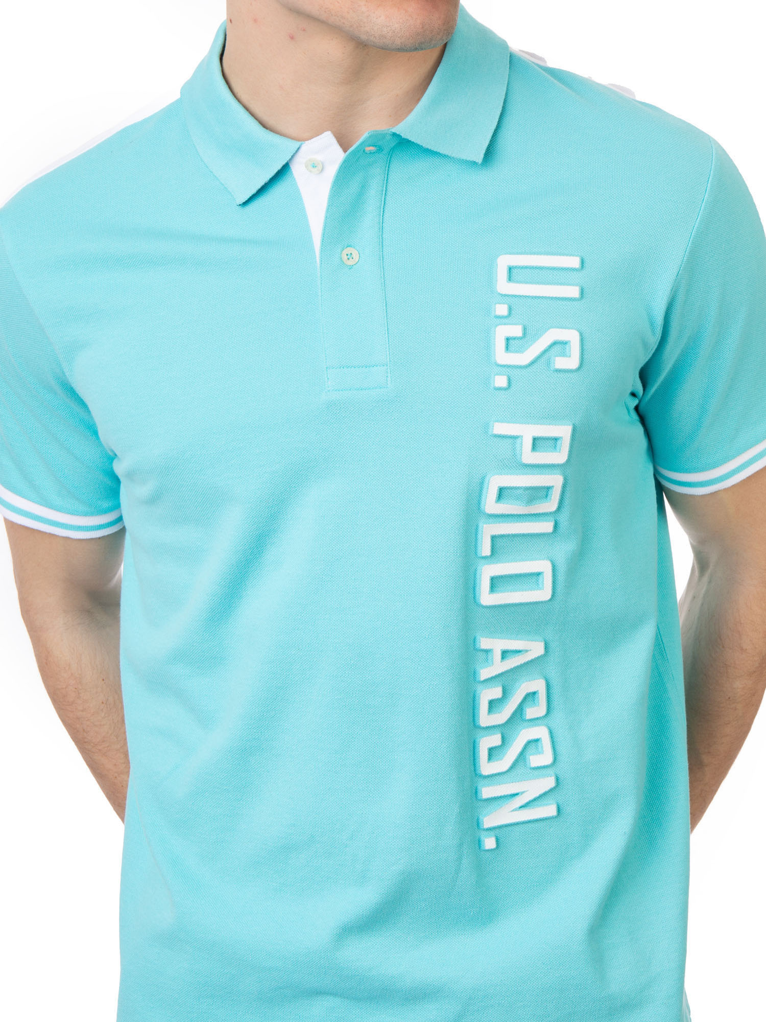 U.S. Polo Assn. Men's Embossed Logo Pique Polo Shirt - image 5 of 6