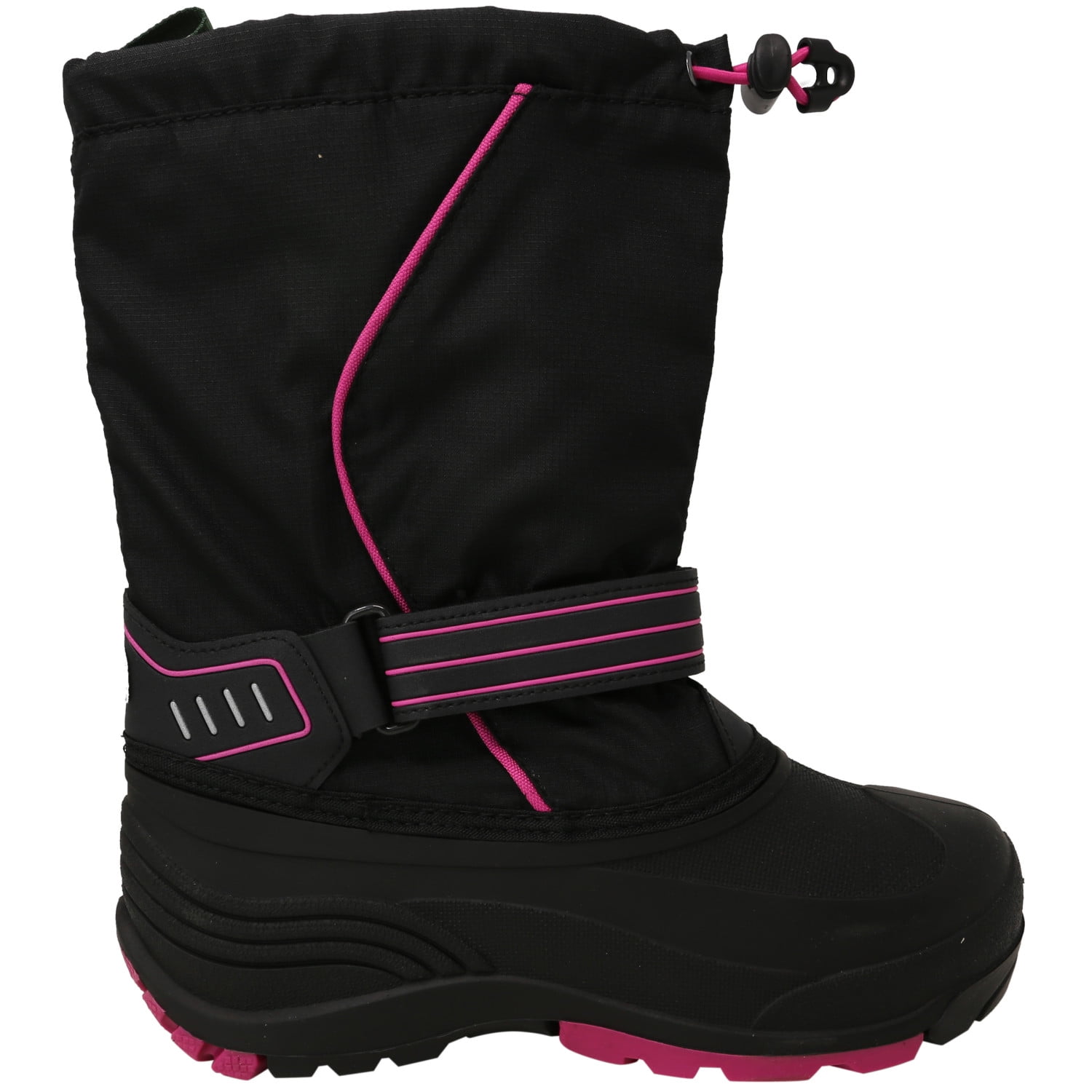 Magenta Mid-Calf Polyester Snow Boot 