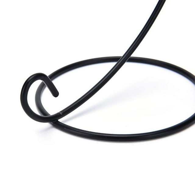 Soporte metálico para linterna - Negro/Blanco, diseño elegante y versátil - Portavelas para decoración de dormitorio/salón