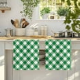 thumbnail image 3 of Dish Towels, Dark Green Buffalo Check Plaid Absorbent Kitchen Towels 2 PCS, Farmhouse Style Microfiber Hand Towels Dish Cloths Tea Towels for Home&nbsp;Bathroom Cleaning Drying,18X28-Inch,, 3 of 9