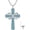 Infinity, variant on Turquoise Cross Urn Necklaces for Human Ashes 925 Sterling Silver Urn Necklaces Cremation Keepsake Memorial Pendant Necklace for Ashes for Loved One Human Pet