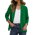 thumbnail image 6 of Gfyviroh Women's Blazer Jackets Comfortable Open Front Lapel Blazers Solid Color Long Sleeve Business Outerwear, 6 of 8