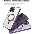 thumbnail image 6 of Plating Case for iPhone 11 Pro Max with Camera Lens Protector,Anti-Scratch Shockproof Slim Protective Case, Ideal for Women and Men，Compatible for iPhone 11 Pro Max, Purple, 6 of 14
