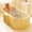 Gold, variant on HDUTNGISN 47"Foldable Bathtub for 2 People,Upgraded Adult Tub for Hot Ice Bath,Yellow with a Lid