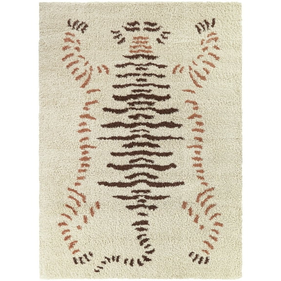 Maja Tiger Shag Area Rug