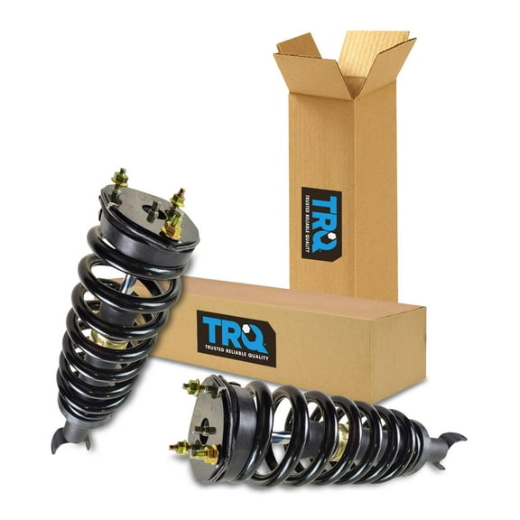 TRQ Front Strut & Coil Spring Assembly Set Driver & Passenger Sides Fits Select 06-08 Dodge Ram 1500