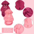 thumbnail image 3 of 2Pcs Dog Hooded Sweaters & Jackets - Soft Dog Clothes Hoodie for Small/Medium/Large Dogs & Cats | All-Season Comfort & Fit, Stylish Pet Shirts Apparel & Accessories, 3 of 6