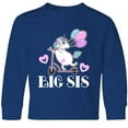 thumbnail image 3 of Inktastic Big Sis Unicorn Sister Announcement Long Sleeve Youth T-Shirt, 3 of 5