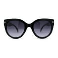 thumbnail image 2 of Womens Horn Rim Cat Eye Designer Fashion Plastic Sunglasses Black Smoke, 2 of 4