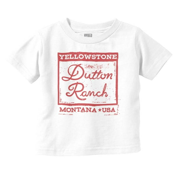 Yellowstone Dutton Ranch USA Stamp Toddler Boy Girl T Shirt Infant Toddler Brisco Brands 6M