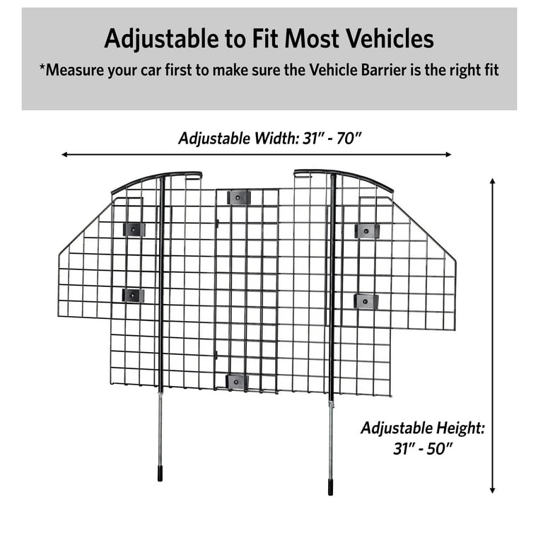 Midwest wire mesh 2024 universal car barrier