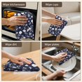 thumbnail image 5 of 2 Pcs Pioneer Flower Floral Print Pattern Kitchen Towels, Funny Microfiber Dish Towel Set, 18" X 26" Tea Towels, 5 of 6