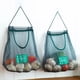thumbnail image 5 of 2 piezas de bolsas colgantes para almacenar verduras y frutas, utensilios de cocina, tipo colgante de pared, poliéster, bolsa de malla transpirable para almacenamiento, 5 of 8