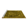 thumbnail image 2 of Ahgly Company Machine Washable Indoor Round Persian Yellow Traditional Area Rugs, 5' Round, 2 of 4