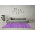 thumbnail image 3 of Ahgly Company Indoor Round Abstract Purple Modern Area Rugs, 6' Round, 3 of 4
