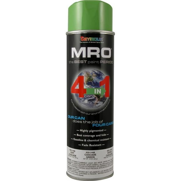 Seymour SM620-1448 20 oz MRO Industrial High Solids Spray Paint, Cascade Green