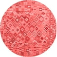 thumbnail image 1 of Ahgly Company Indoor Round Southwestern Red Country Area Rugs, 4' Round, 1 of 4