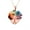 Pink Crystal With Chain, variant on Crystal Heart-shaped Colorful Gravel Handmade Winding Pendant