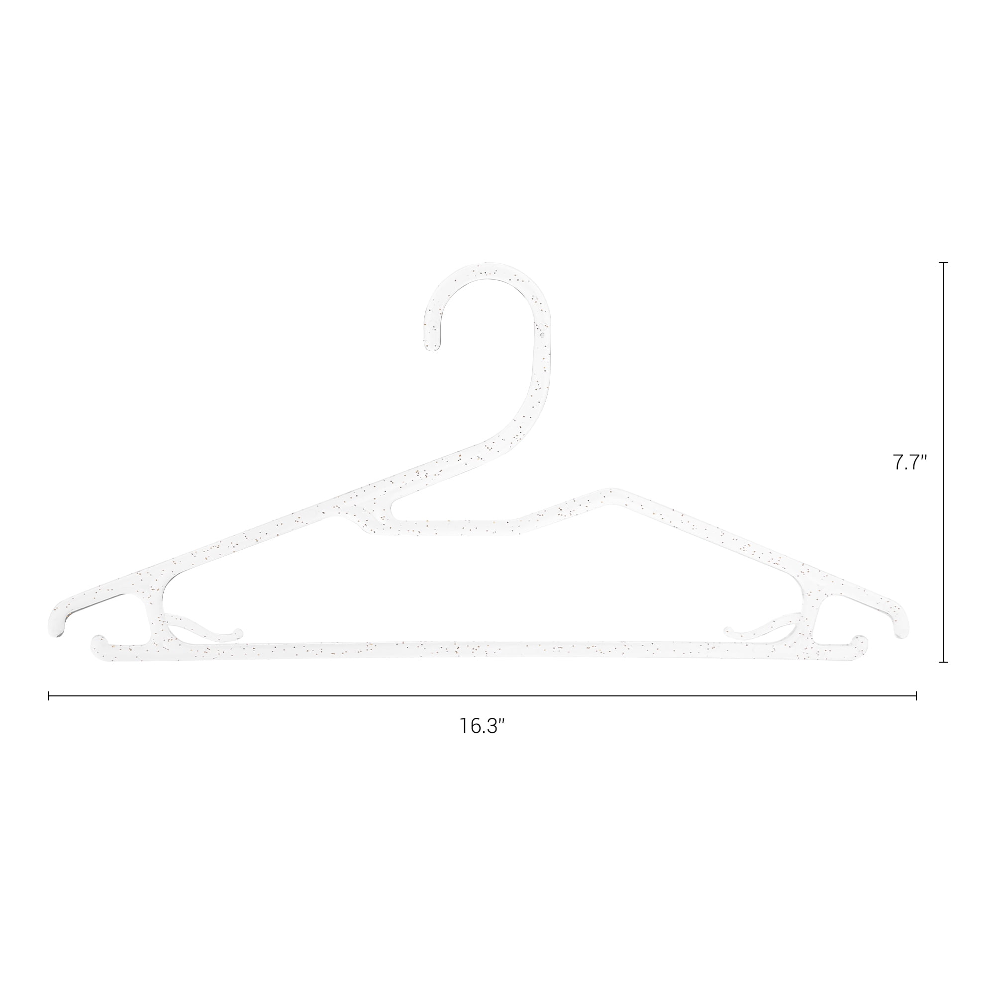 Unique Bargains Plastic Durable Space Saving Clothes Hangers 10 Packs White