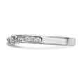 thumbnail image 3 of Solid 14k White Gold Diamond Wedding Band Ring Size 5.5 (.57 cttw.), 3 of 8