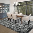 thumbnail image 7 of Cydiria Vintage Boho Traditional Oriental Faux Wool Area Rug, 8' x 10', Black, 7 of 7
