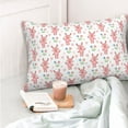 thumbnail image 4 of Fotbe Hello Rabbit Funda de Almohada Decorativa Estilo Occidental, Lujo en Algodón, Fundas para Almohadas King, Cojín Estampado para Decoración del Hogar-20"x30", 4 of 6