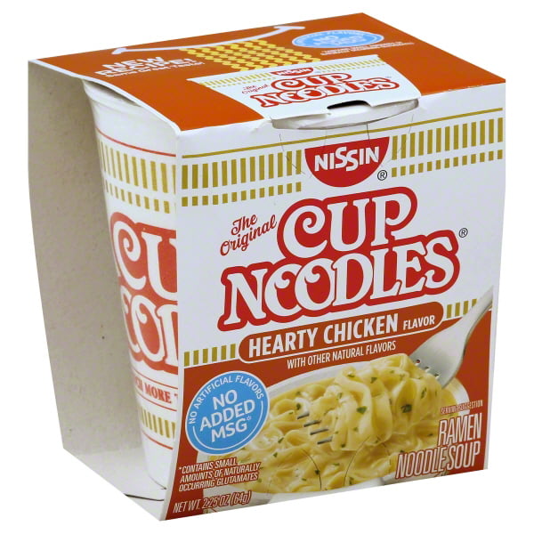 Nissin Cup Noodles Hearty Chicken Flavor Ramen Noodles Soup 2 25 Oz Walmart Com Walmart Com