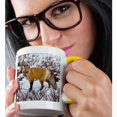 thumbnail image 2 of 3drose, Red Fox in Winter, Churchill Wildlife Area, Churchill, Mb, Canada., 11oz Two-tone Yellow Mug, 2 of 6