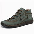 thumbnail image 1 of High-top Men's Toe Handmade Short Boots Outdoor Fleece-lined Large Size Men's Boots, 1 of 5