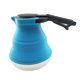 thumbnail image 4 of Hervidor de agua plegable de silicona de grado alimenticio para viajes, cafeteras y teteras. Azul, 4 of 9