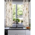 thumbnail image 2 of Vintage Spring Floral Sheer Curtains 45 Inch Length 2 Panels Set for Living Room/Bedroom, Summer Botanical Rustic Kitchen Curtains Grommet Semi-Sheer Curtains Drapes Voile Window Treatments 42"x45"x2, 2 of 7