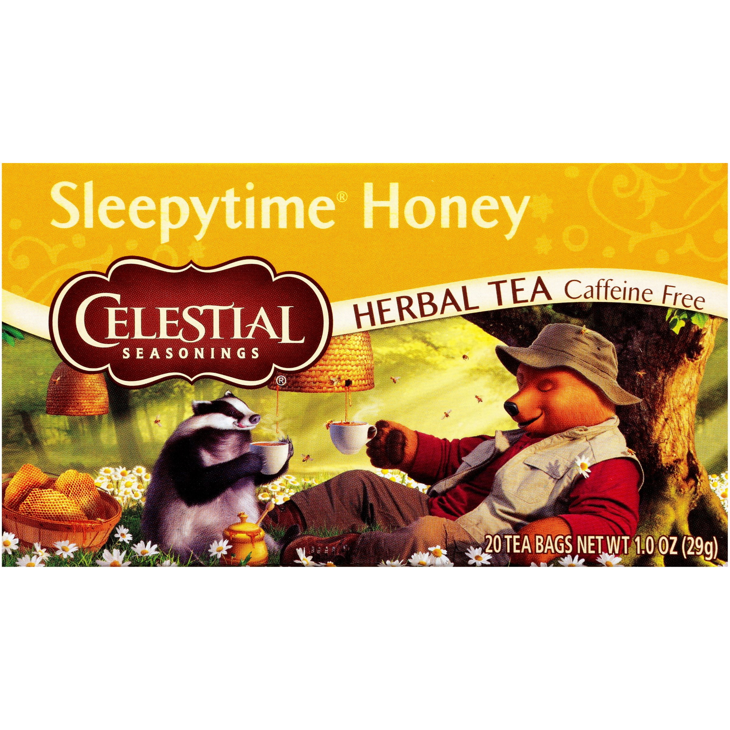 Celestial Seasonings Sleepytime Honey Caffeine Free Herbal Tea Bags, 20 Count