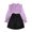 Purple, variant on KYAIGUO 2PCS Kids Girls Spring Polka Dotted Dress Outfit 8-12T Flare Sleeve Ruffled Tutu Party Dresses Set
