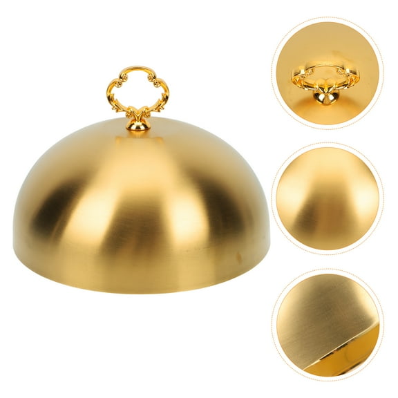 Toyandona Steel Dome Cover for Food Protection Golden 1Pack