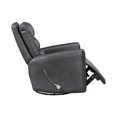 thumbnail image 6 of Lexicon Dimitri Faux Leather Swivel Glider Reclining Chair in Gray, 6 of 14