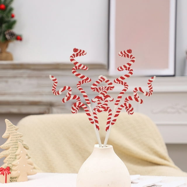 Wzzjkit Christmas Cuttings Decorations Green and Red Christmas Tree Decoration Props