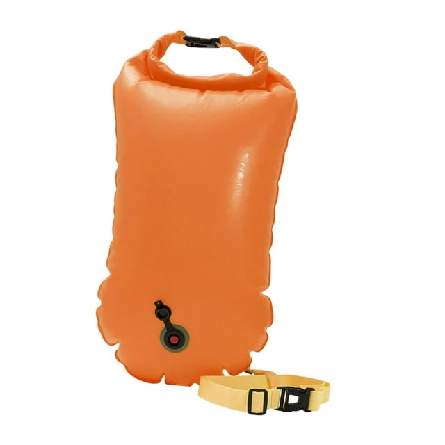 jinwen Bouée de Natation Sac Flottant pour Entraînement Sûr Course Plongeurs Natation Extérieur Orange