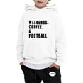 thumbnail image 4 of Kids Hoodie Sweatshirt And Sweatpants Cartoon Rugby Football Prints Pullover Hoodie Set Tracksuit 2 Piece Outfits 6 Month Baby Gift Set Kids Pants Suit, 4 of 4