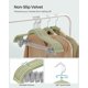 thumbnail image 5 of Perchas para pantalones SONGMICS, paquete de 30 unidades, de terciopelo con clips ajustables, 5 of 7