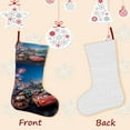 thumbnail image 3 of Rayo McQueen de Disney Tema: Calcetines de Navidad, fino lino blanco para colgar en escaleras y chimenea, decoración navideña para el hogar, regalo de Navidad. 45cm × 32cm, 3 of 5