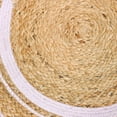 thumbnail image 3 of KLAVATE Round Shape Braided Rug Floor Rug mat Cotton Home Decor Rug Circular Meditation mat Yoga mat Jute Rug Solid Area Rugs (2 feet, White), 3 of 3