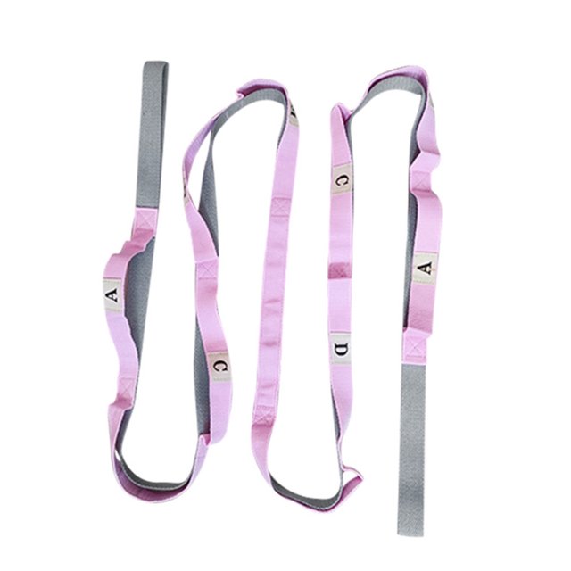 CSChome Yoga Strap Yoga Stretching Strap Multi-Loop Wear-resistant Non-Elastic Physical Therapy Stretch Band Leg Stretch Strap