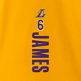 thumbnail image 5 of Men's Fanatics LeBron James Gold Los Angeles Lakers Playmaker Name & Number T-Shirt, 5 of 5