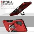 thumbnail image 2 of Feishell for Samsung Galaxy A13 5G Cover with Metal Ring Folding Kickstand,Drop Protection Magnetic Car Mount Shockproof Durable Dual Layer Hybrid Rugged Protective Phone Case,Red, 2 of 9
