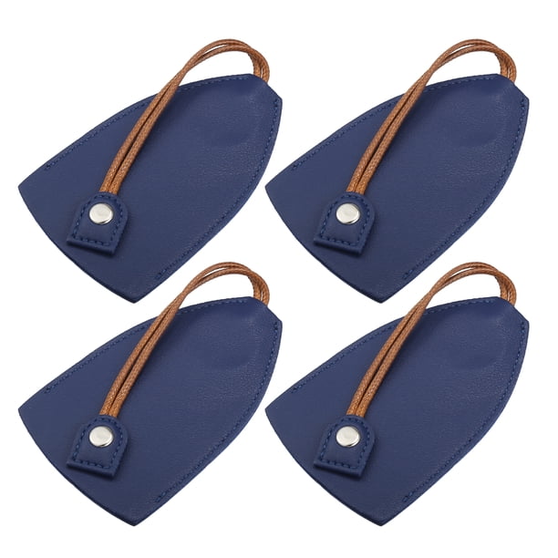 Funda para llavero de Coche Unique Bargains extraíble de 4 piezas Piel sintética Gran capacidad Azul Oscuro