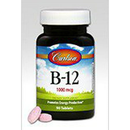 Douglas Labs 180 Tablets - B-12 1000mcg Sublingual Carlson Laboratories 180 Tabs